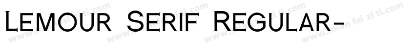 Lemour Serif Regular字体转换